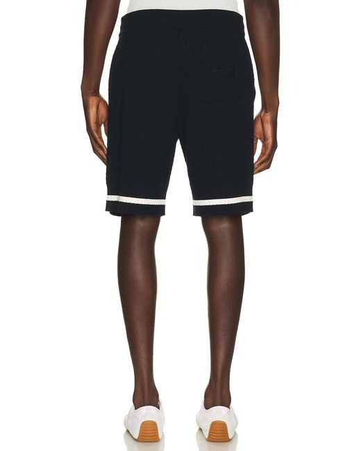Givenchy Black Cotton Openwork Knit Shorts for men