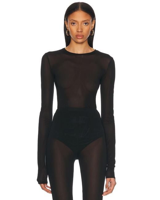 Alexandre Vauthier Black Long Sleeve Top