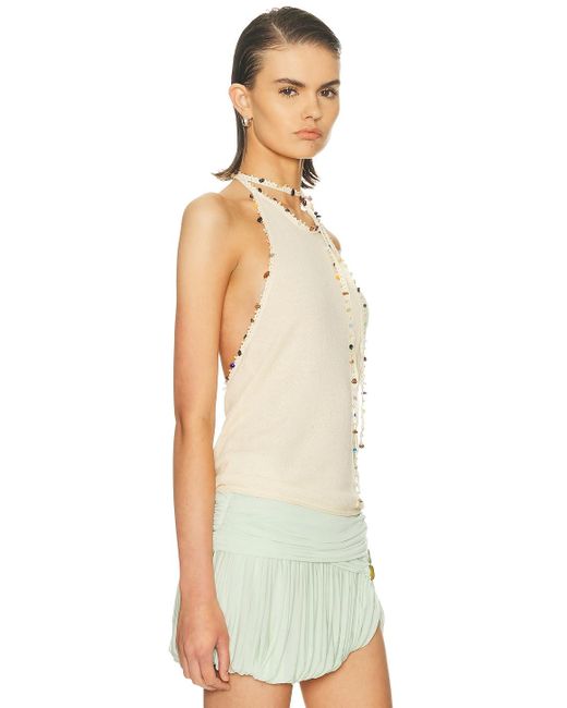 Christopher Esber Multicolor Beach Quartz Halter Tank Top