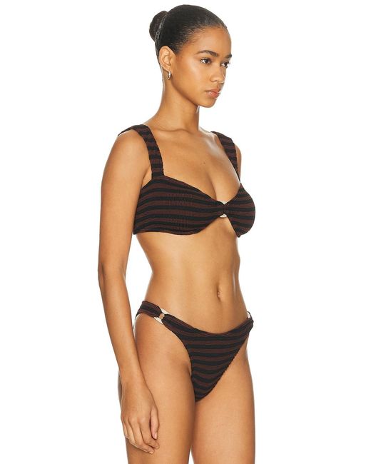 Bondeye Black Ring Delphi Crop Bikini Top