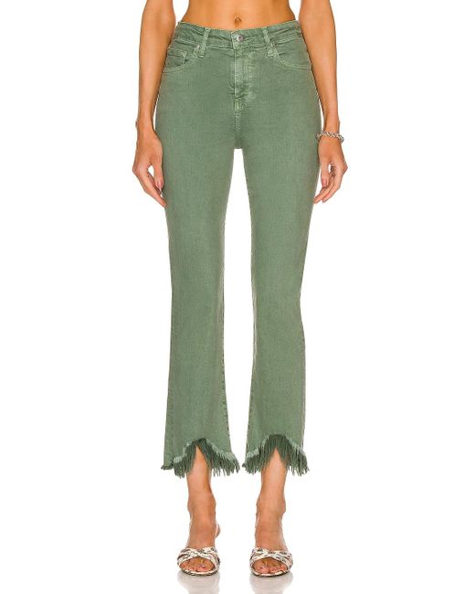 Jonathan Simkhai Cotton River High Rise Straight in Jade (Green) | Lyst