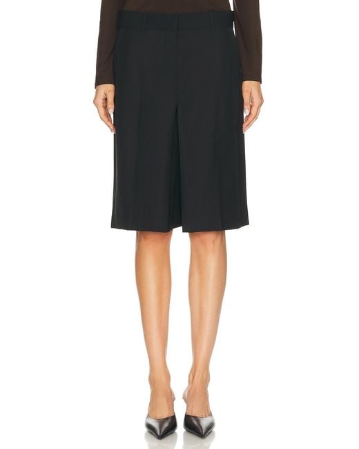 Helmut Lang Black Midi Skort