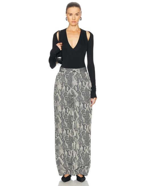 LAPOINTE Gray Straight Leg Jeans