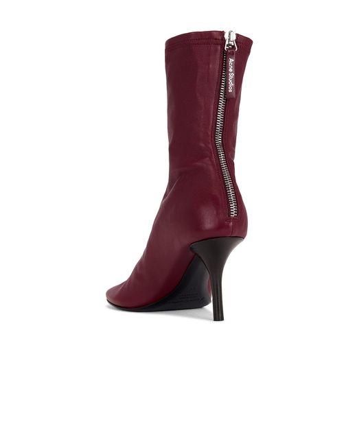 Acne Purple Back Ankle Boot