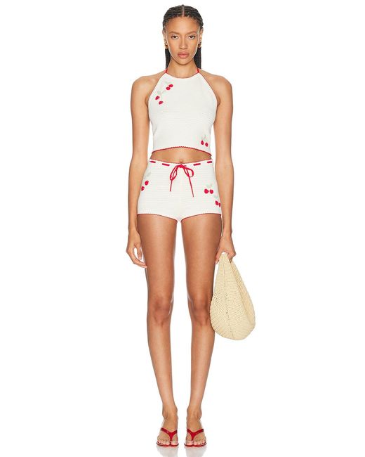 LoveShackFancy White Nandie Short