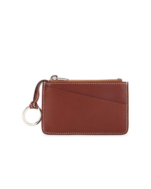 The Row Red Zipped Keychain Pouch