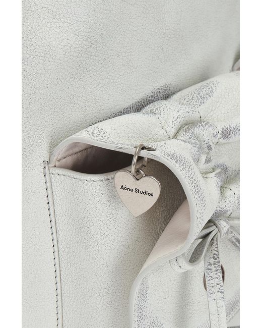 Acne White Multipocket Tote Bag