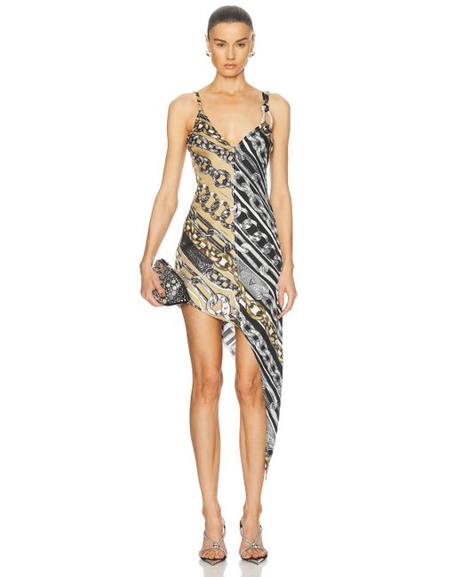 Area Multicolor Slip Dress