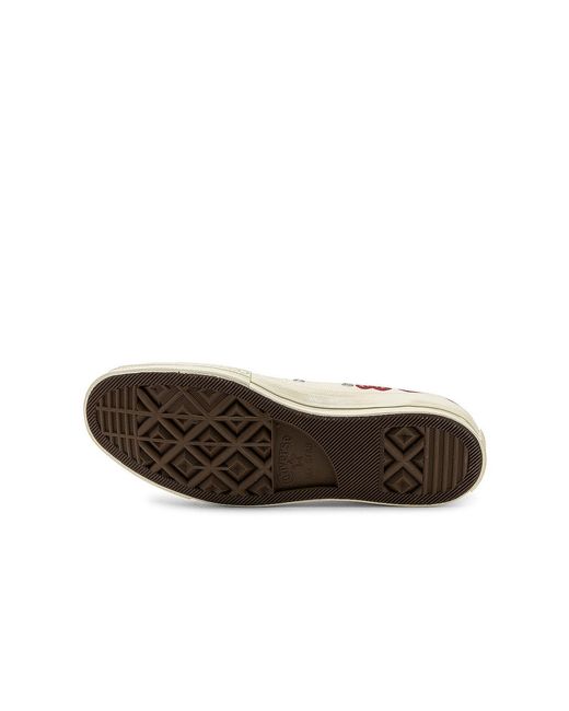 COMME DES GARÇONS PLAY White Chuck 70 Ox "Multi Hearts" Sneakers