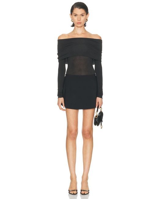 Skims Black Smooth Lounge Mini Skort