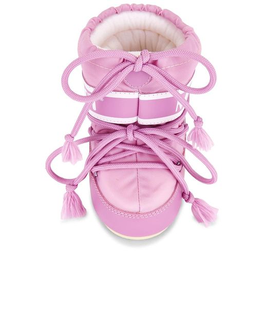 Moon Boot Icon Mini Nylon Boot in Pink | Lyst