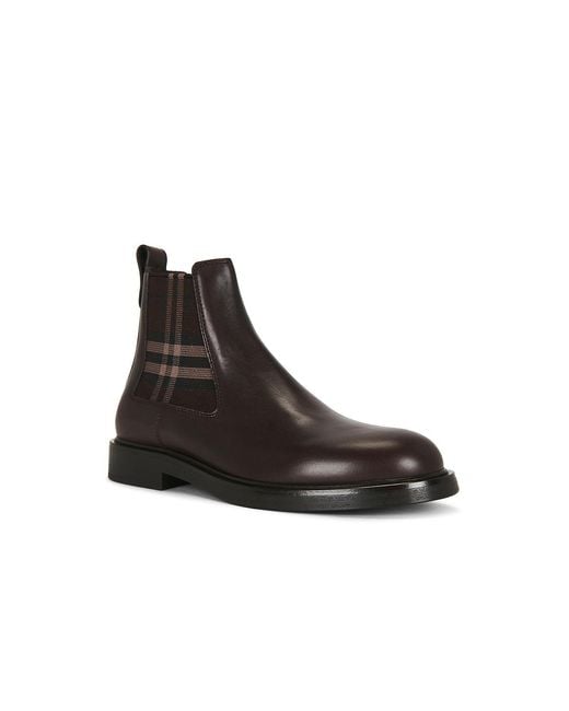 Burberry Brown Pembroke Boot for men