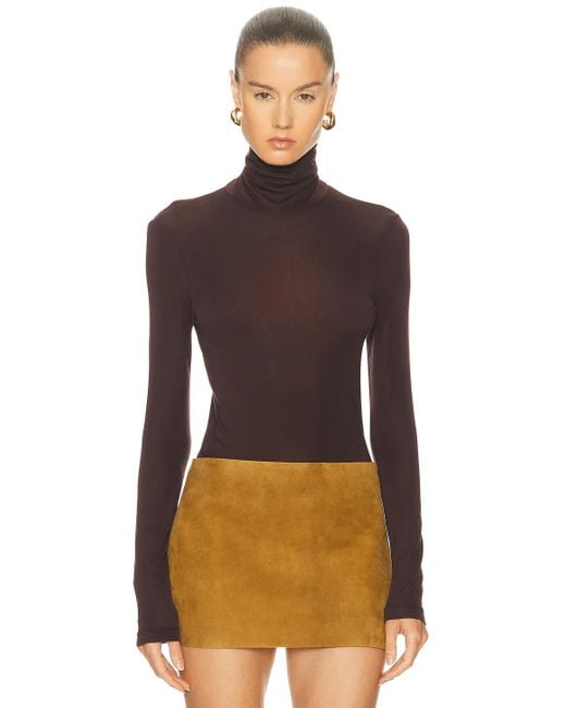 Agolde Brown Pascale Turtleneck