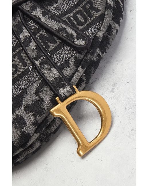 Dior Black Saddle Bag