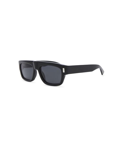 Saint Laurent Blue Rectangular Sunglasses for men