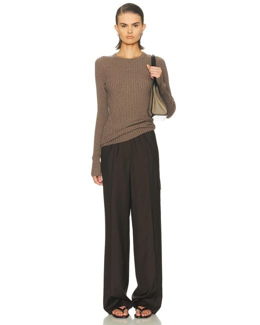 Helmut Lang Multicolor Open Back Ribbed Top