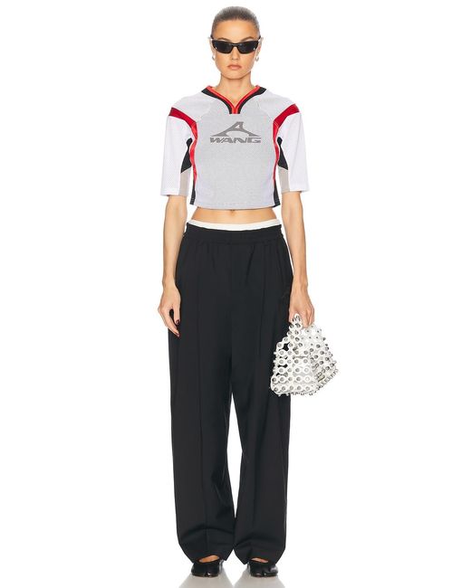 Alexander Wang Black Elasticated Sartorial Pant