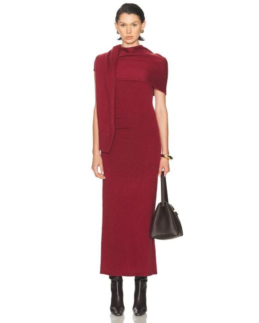 Jonathan Simkhai Red Hathaway Midi Dress