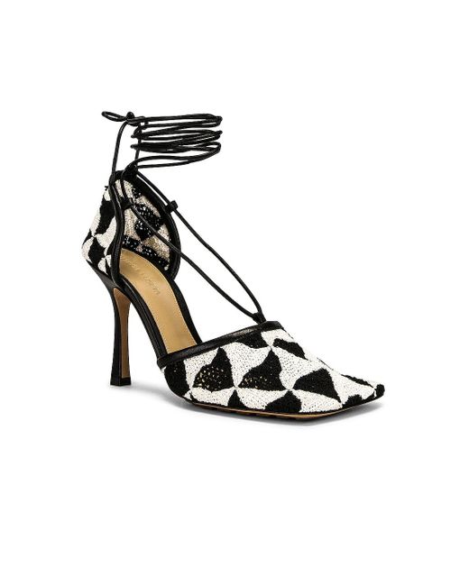 bottega veneta lace up sandals