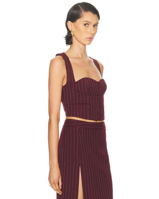 retroféte Red Monet Waistcoat Top