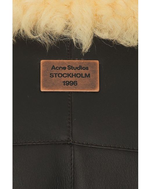 Acne Black Lessora Leather Jacket