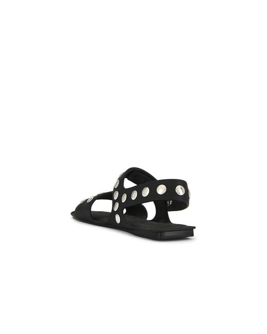 Khaite Black Boden Flat Sandal
