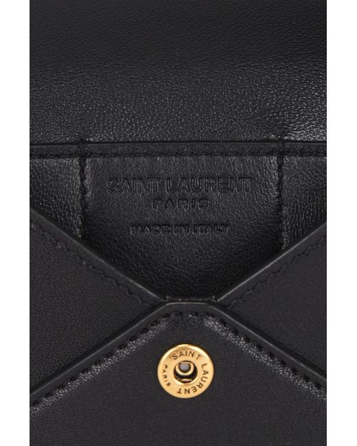 Saint Laurent Black Flap Card Case