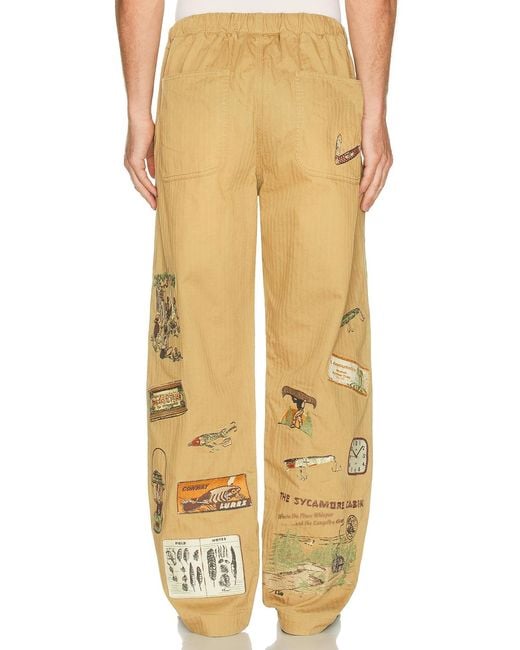 Samuel Zelig Yellow Trail Pant for men