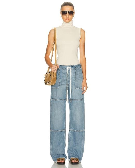 Re/done Blue Beach Pant Jeans