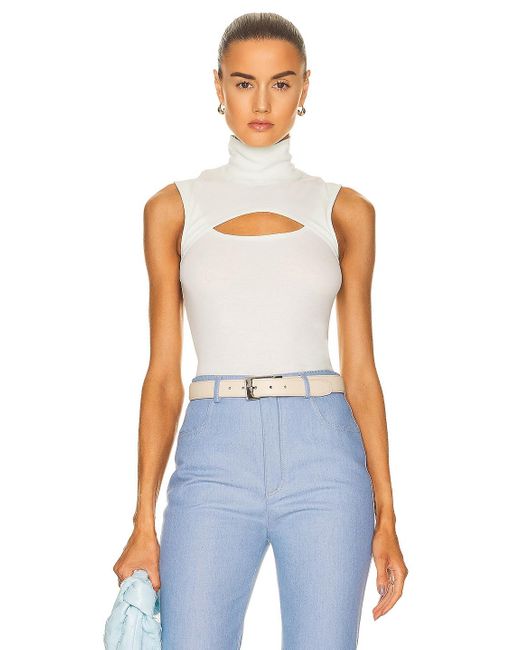 Rosetta Getty Cotton Sleeveless Cutout 