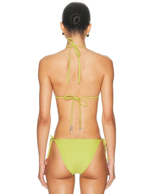 Solid & Striped Yellow The Iris Bikini Top