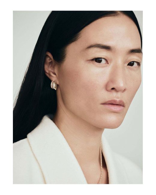 BY PARIAH Metallic Classic Gem Earring Stack