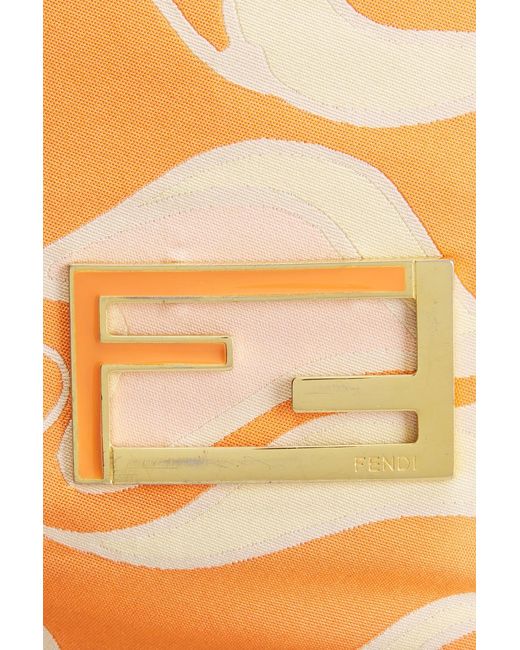 Fendi Orange Psychedelic Tote Bag