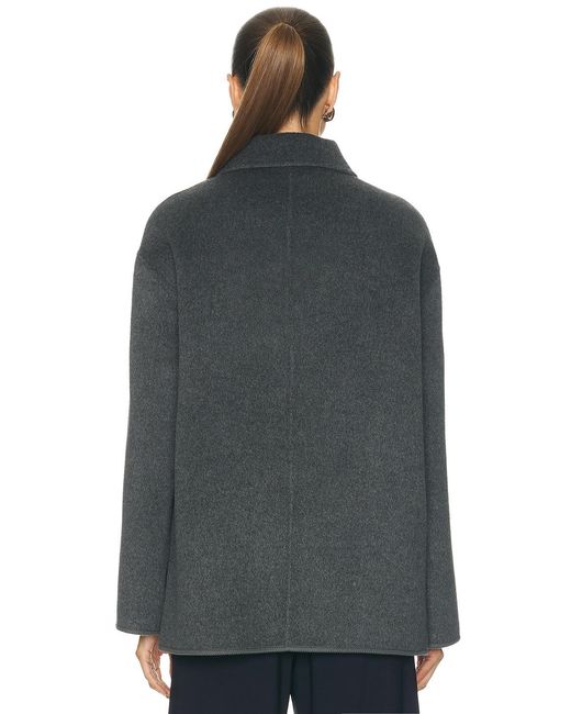 Rohe Gray Double Faced Wool Pankou Closure Jacket