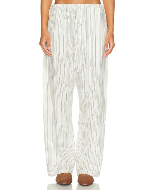Bode White Electric Light Pajama Pant
