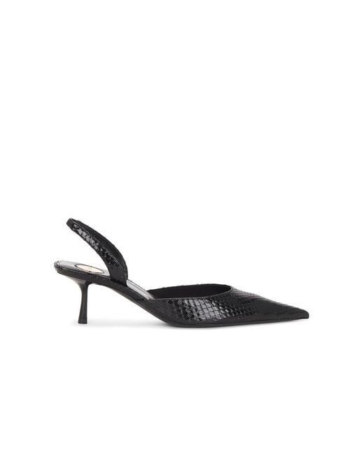 Saint Laurent White Marida Python Slingback Pump