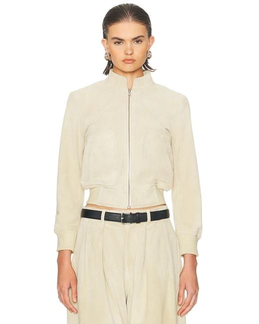 R13 Natural Shrunken Leather Jacket