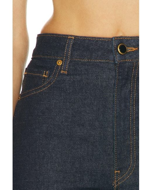 Khaite Blue Danielle Straight Leg