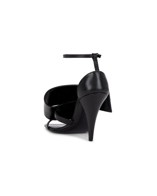 Givenchy Black Twisted Ribbon Sandal