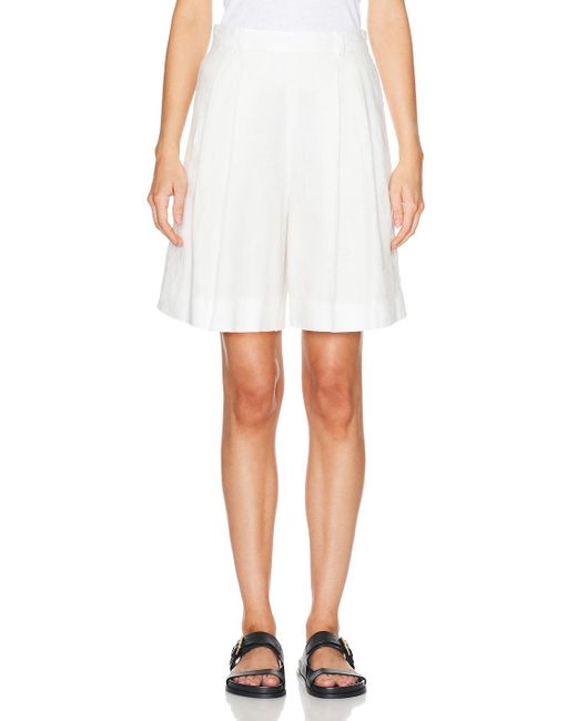 Polo Ralph Lauren White Pleated Short