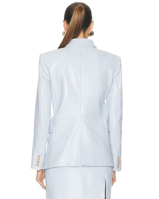 Khaite Blue Rolo Jacket