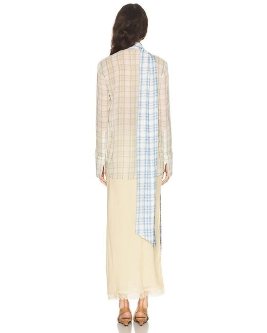 Acne White Serena Top