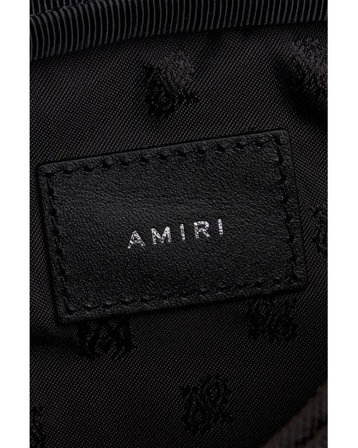Amiri Black Staggered Camera Case for men