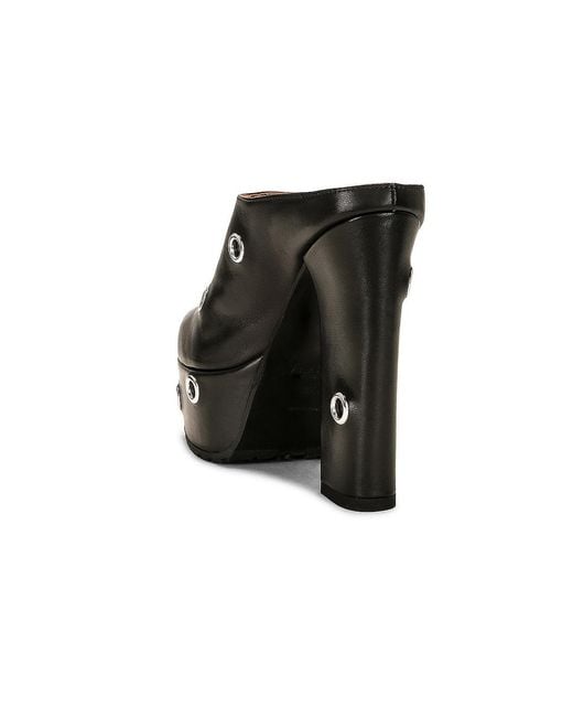 Alaïa Black Platform Slides
