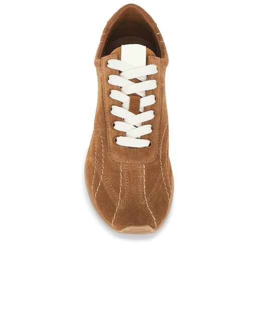 Totême  Brown Flex Suede Sneaker