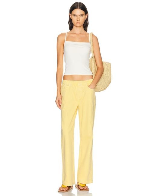 Staud Yellow Stroll Straight Leg