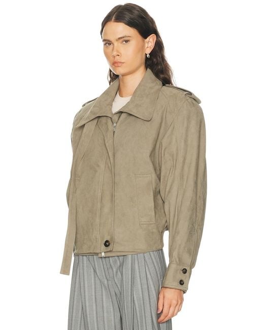 Stella McCartney Natural Suede Double Layer Jacket