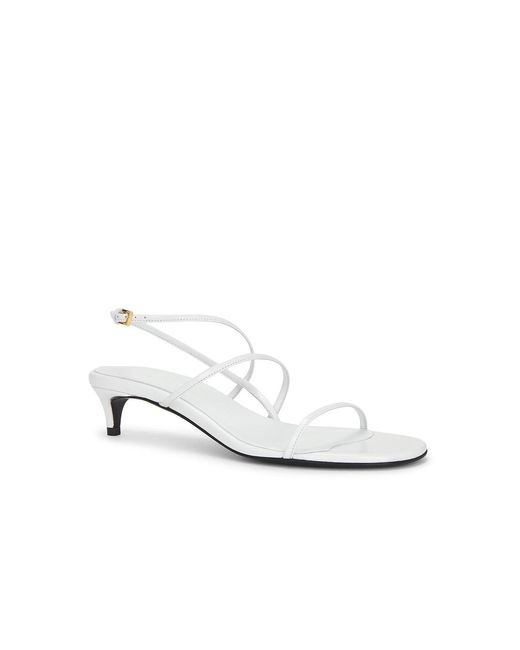 Khaite White Loop Kitten Heel 35 Sandal