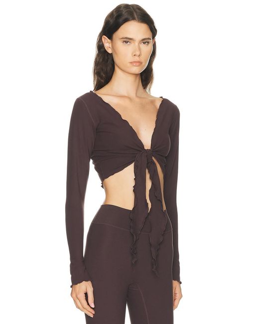 437 Black The Wrap Top