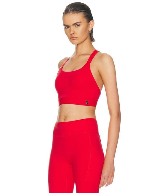 On Shoes Red Performance Bra